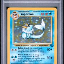 1999 Pokemon Jungle Tcg Cards #12 Vaporeon Holo Psa Nm 7