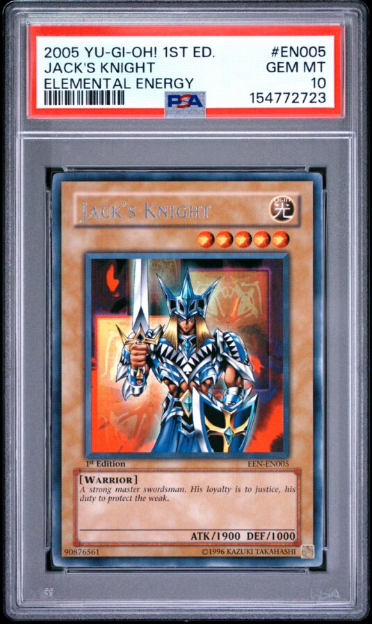 2005 Yu Gi Oh! Elemental Energy 1st Edition Tcg Cards #en005 Jack’s Knight Elemental Energy Psa Gem Mt 10