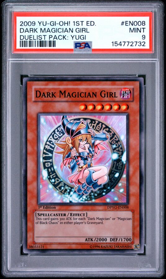 2009 Yu Gi Oh! Duelist Pack: Yugi Tcg Cards #en008 Dark Magician Girl Duelist Pack: Yugi Psa Mint 9