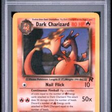 2000 Pokemon Rocket Tcg Cards #21 Dark Charizard Psa Nm 7