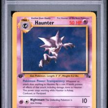 1999 Pokemon Fossil Tcg Cards #21 Haunter 1st Edition Psa Nm Mt 8