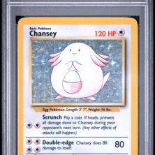 1999 Pokemon Game Tcg Cards #3 Chansey Holo Psa Vg 3