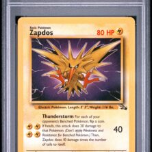 1999 Pokemon Fossil Tcg Cards #30 Zapdos Psa Nm 7
