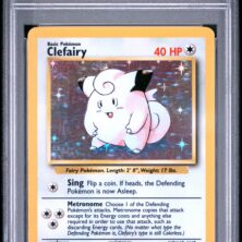 1999 Pokemon Game Tcg Cards #5 Clefairy Holo Psa Ex Mt 6