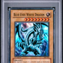 2004 Yu Gi Oh! Kaiba Evolution Starter Deck Tcg Cards #001 Blue Eyes White Drgn. Kaiba Evo. S.d. 1st Ed. Psa Ex 5