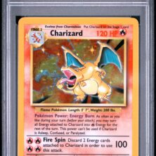 1999 Pokemon Game Tcg Cards #4 Charizard Holo Psa Ex Mt 6
