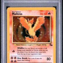 1999 Pokemon Fossil Tcg Cards #12 Moltres Holo Psa Nm 7