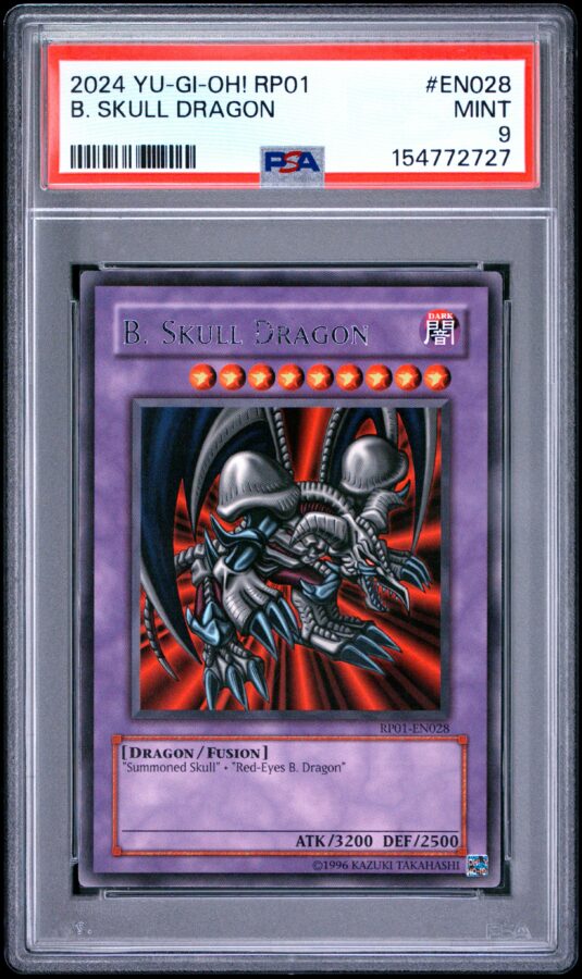 2024 Yu Gi Oh! Rp01 Retro Pack Tcg Cards #en028 B. Skull Dragon Psa Mint 9