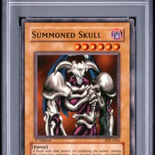 2003 Yu Gi Oh! Starter Deck: Yugi Tcg Cards #a004 Summoned Skull Australian 1st Edition Psa Ex 5