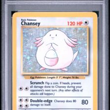 1999 Pokemon Game Tcg Cards #3 Chansey Holo Psa Vg Ex 4
