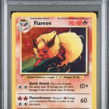1999 Pokemon Jungle Tcg Cards #3 Flareon Holo No Symbol Psa Nm Mt 8
