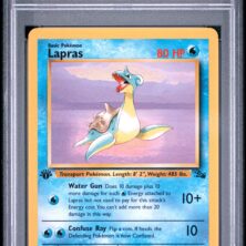 1999 Pokemon Fossil Tcg Cards #25 Lapras 1st Edition Psa Nm Mt 8