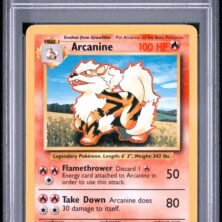 1999 Pokemon Game Tcg Cards #23 Arcanine Psa Ex 5