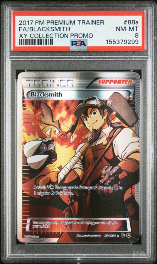 2017 Pokemon Premium Trainer Xy Collection Promo Tcg Cards #88a Fa/blacksmith Xy Collection Promo Psa Nm Mt 8