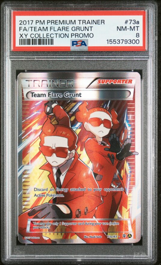2017 Pokemon Premium Trainer Xy Collection Promo Tcg Cards #73a Fa/team Flare Grunt Xy Collection Promo Psa Nm Mt 8