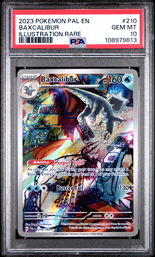 2023 POKEMON PAL EN-PALDEA EVOLVED 210 BAXCALIBUR ILLUSTRATION RARE