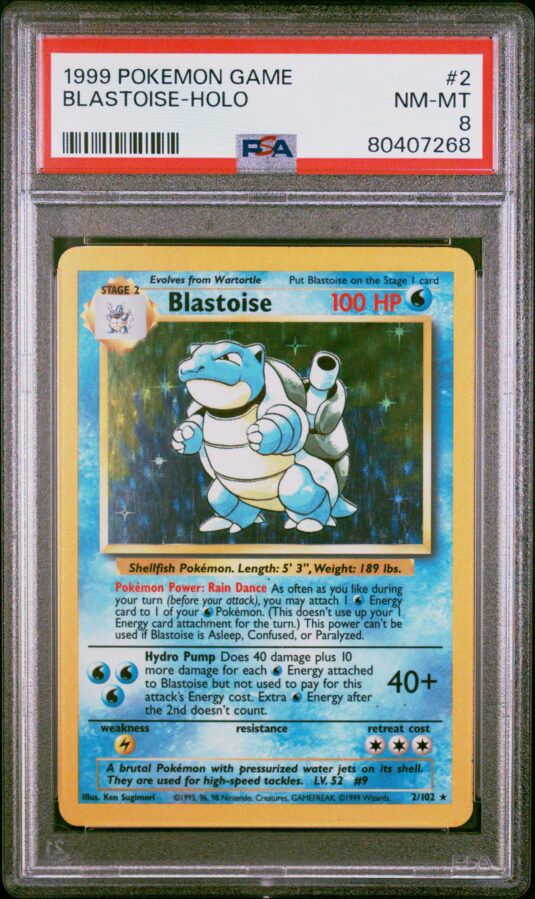 1999 POKEMON GAME 2 BLASTOISE-HOLO