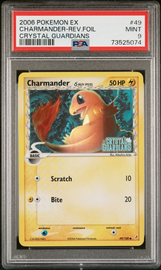 2006 POKEMON EX CRYSTAL GUARDIANS 49 CHARMANDER-REVERSE FOIL