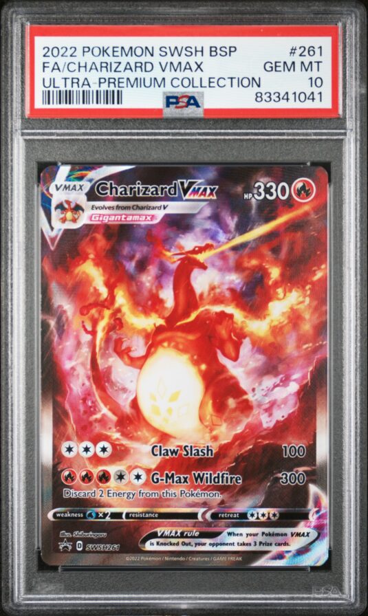 2022 POKEMON SWSH BLACK STAR PROMO 261 FA/CHARIZARD VMAX