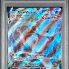 2021 POKEMON SWORD & SHIELD FUSION STRIKE 114 FA/MEW VMAX