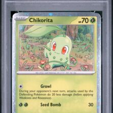 2026 Pokemon Asc En Ascended Heroes Tcg Cards #008 Chikorita First Partners Pin Collection Psa Mint 9