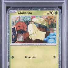 2026 Pokemon Mep En Me Black Star Promo Tcg Cards #069 Chikorita Por Triple Pack Blister Psa Mint 9