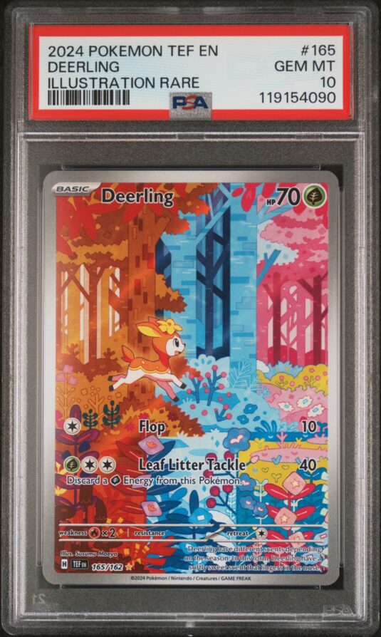 2024 POKEMON TEF EN-TEMPORAL FORCES 165 DEERLING ILLUSTRATION RARE