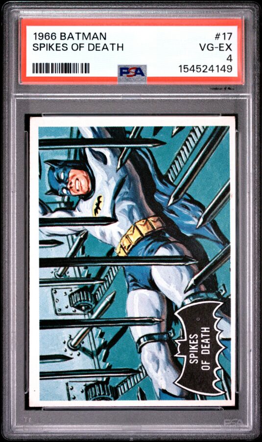 1966 Topps Batman Non Sport Cards #17 Spikes Of Death Psa Vg Ex 4