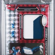 2023 Panini Certified Freshman Fabric Mirror Signature Football Cards #ffms23 Anthony Richardson Frshmn Fabric Mir Sig Mir Red Psa Ex Mt 6