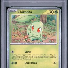 2026 Pokemon Asc En Ascended Heroes Tcg Cards #008 Chikorita First Partners Pin Collection Psa Mint 9